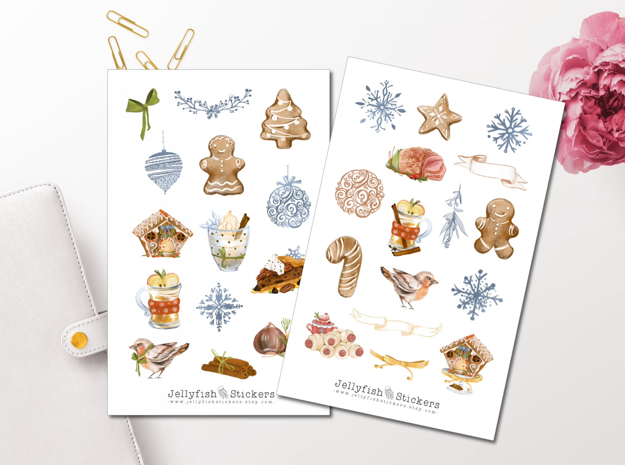 Christmas Food Sticker Set